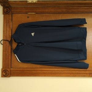 Adidas Quarter zip blue golf jacket